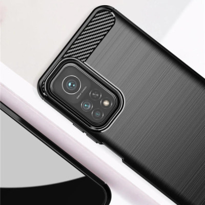 Husa pentru Xiaomi Mi 10T 5G / Mi 10T Pro 5G - Techsuit Carbon Silicone - Black - 2