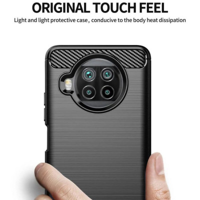 Husa pentru Xiaomi Mi 10T Lite 5G - Techsuit Carbon Silicone - Black - 4