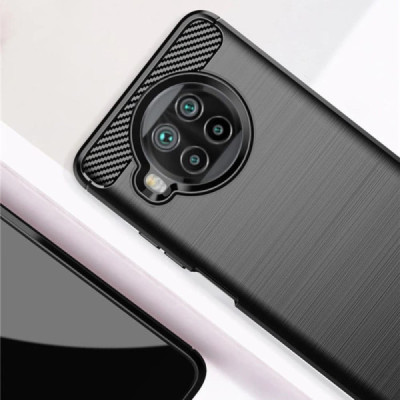 Husa pentru Xiaomi Mi 10T Lite 5G - Techsuit Carbon Silicone - Black - 6