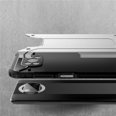 Husa pentru Xiaomi Poco X3 / Poco X3 NFC / Poco X3 Pro - Techsuit Hybrid Armor - Black - 3