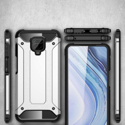 Husa pentru Xiaomi Redmi Note 9S / Note 9 Pro / Note 9 Pro Max - Techsuit Hybrid Armor - Black - 5