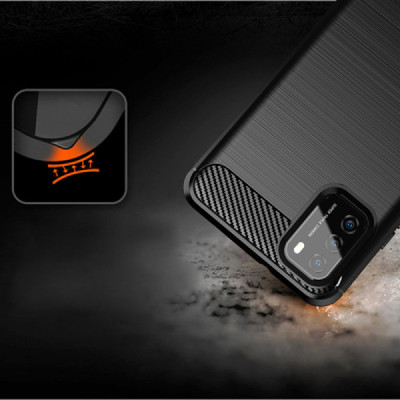 Husa pentru Xiaomi Poco M3 - Techsuit Carbon Silicone - Black - 4