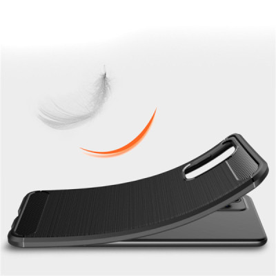 Husa pentru Xiaomi Poco M3 - Techsuit Carbon Silicone - Black - 5