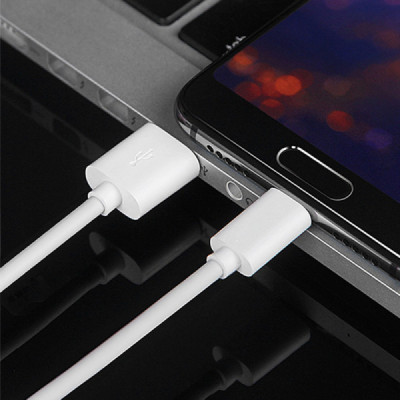 Cablu de Date USB la Type-C 3A, 480Mbps, 1m - Xiaomi - White (Bulk Packing) - 6