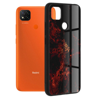 Husa pentru Xiaomi Redmi 9C / Redmi 9C NFC - Techsuit Glaze Series - Red Nebula - 1