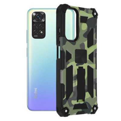 Husa pentru Xiaomi Redmi Note 11 / Note 11S - Techsuit Blazor Series - Camo Lime - 1