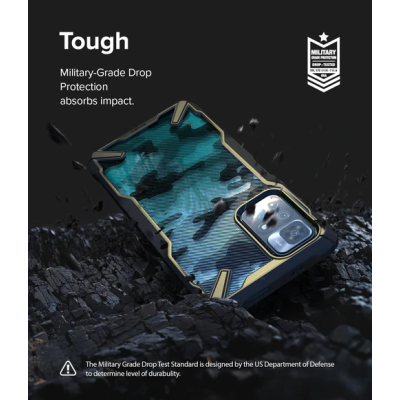 Husa pentru Xiaomi Poco M4 Pro 5G - Ringke Fusion X Design - Camo Black - 4