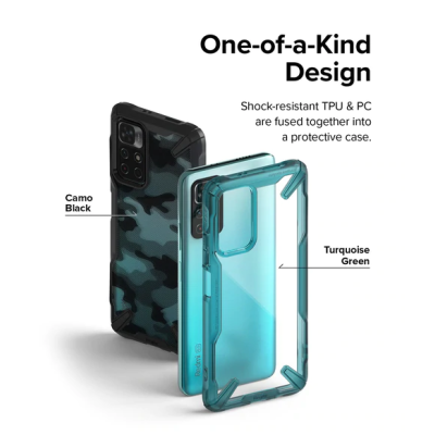 Husa pentru Xiaomi Poco M4 Pro 5G - Ringke Fusion X Design - Camo Black - 5