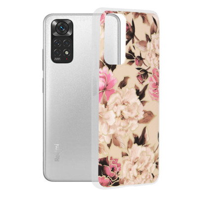 Husa pentru Xiaomi Redmi Note 11 / Note 11S - Techsuit Marble Series - Mary Berry Nude - 1