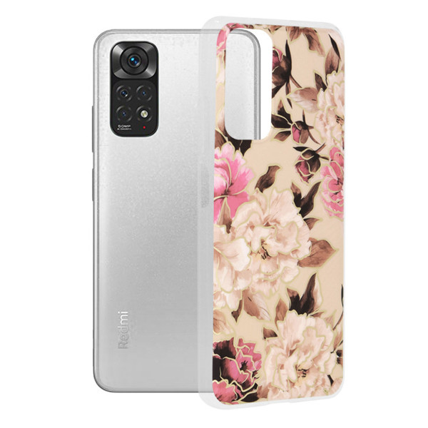 Husa pentru Xiaomi Redmi Note 11 / Note 11S - Techsuit Marble Series - Mary Berry Nude