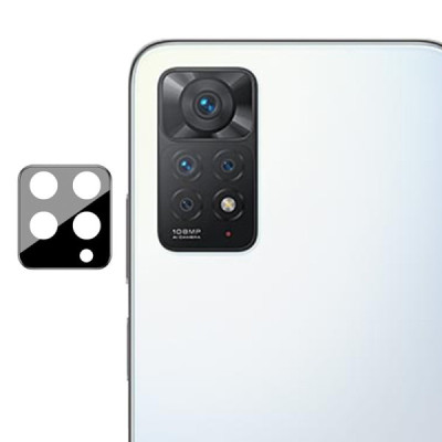 Folie Camera pentru Xiaomi Redmi Note 11 Pro 4G / 5G - Mocolo Silk HD PRO Camera Glass - Black - 1