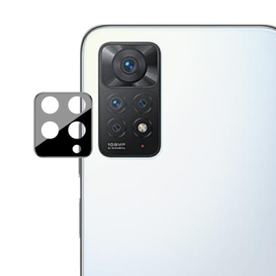 Folie Camera pentru Xiaomi Redmi Note 11 Pro 4G / 5G - Mocolo Silk HD PRO Camera Glass - Black - 3