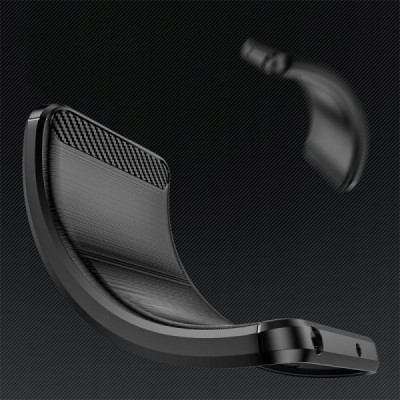 Husa pentru Xiaomi 12T / 12T Pro - Techsuit Carbon Silicone - Black - 6