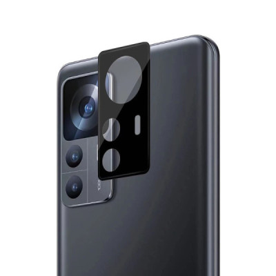 Folie Camera pentru Xiaomi 12T - Techsuit Full Camera Glass - Black - 1