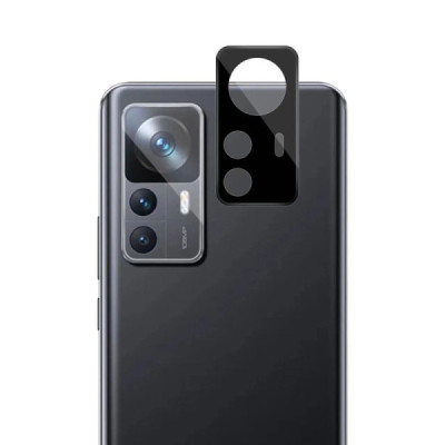 Folie Camera pentru Xiaomi 12T - Techsuit Full Camera Glass - Black - 2