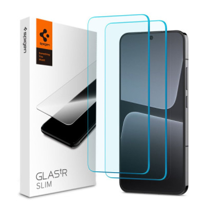 Folie pentru Xiaomi 13 (set 2) - Spigen Glas.tR Slim - Clear - 1