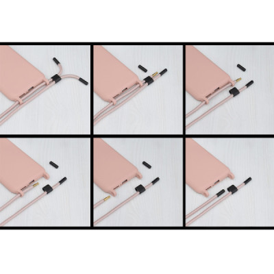 Husa pentru Xiaomi 12T / 12T Pro - Techsuit Crossbody Lanyard - Pink - 3
