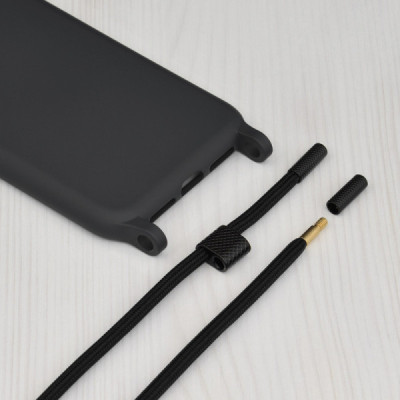 Husa pentru Xiaomi Redmi Note 12 5G / Poco X5 - Techsuit Crossbody Lanyard - Black - 6