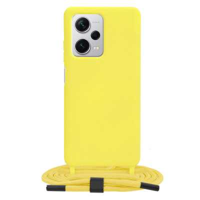 Husa pentru Xiaomi Redmi Note 12 Pro+ - Techsuit Crossbody Lanyard - Yellow - 1