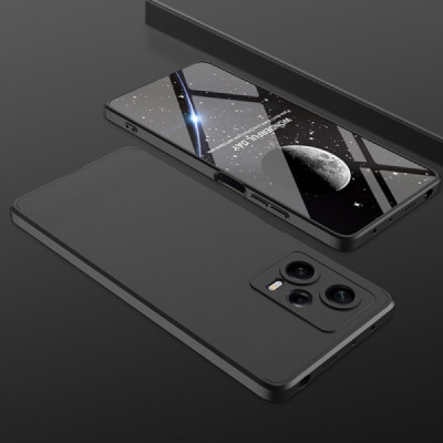 Husa pentru Xiaomi Redmi Note 12 5G / Poco X5 + Folie - GKK 360 - Black - 2