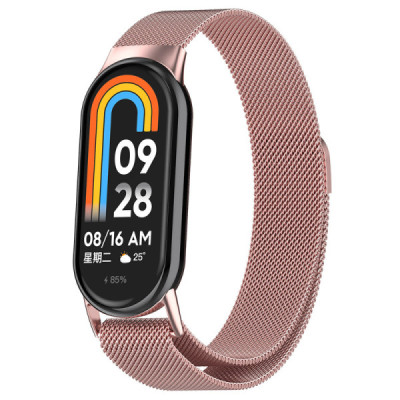 Curea pentru Xiaomi Mi Band 8 / 8 NFC - Techsuit Watchband (W015) - Rose Pink - 1