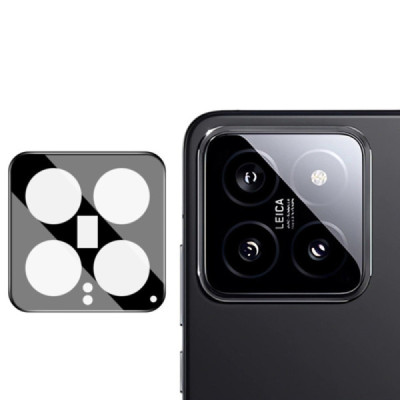 Folie Camera pentru Xiaomi 14 - Techsuit Full Camera Glass - Black - 3