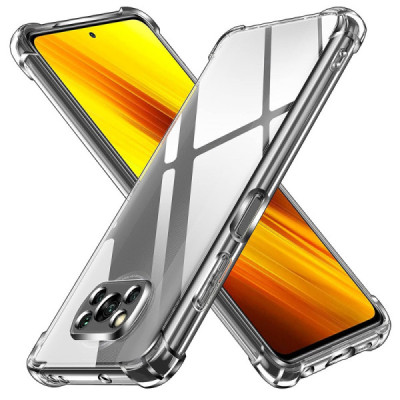 Husa pentru Xiaomi Poco X3 / Poco X3 NFC / Poco X3 Pro - Techsuit Shockproof Clear Silicone - Clear - 1