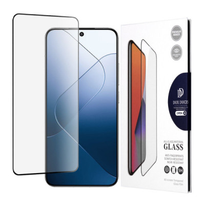 Folie pentru Xiaomi 14 - Dux Ducis Tempered Glass - Black - 1
