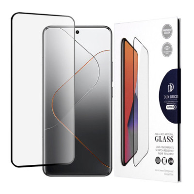 Folie pentru Xiaomi 14 Pro - Dux Ducis Tempered Glass - Black - 1