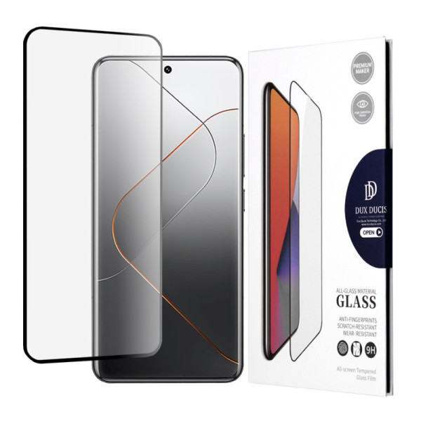 Folie pentru Xiaomi 14 Pro - Dux Ducis Tempered Glass - Black