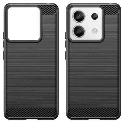 Husa pentru Xiaomi Redmi 13C 4G / 13C 5G / Poco M6 / C65 - Techsuit Carbon Silicone - Black - 2