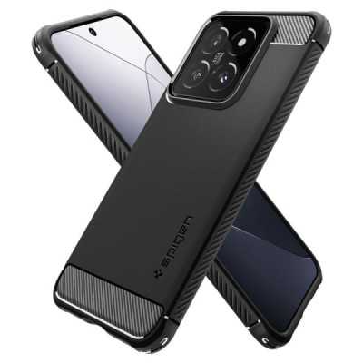 Husa pentru Xiaomi 14 - Spigen Rugged Armor - Black - 4