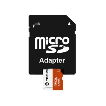 Techsuit - Card de memorie de mare viteză, SDHC, 32 GB, clasa 10 cu adaptor - 3