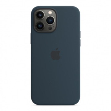 Carcasa Silicone Case cu MagSafe pentru Apple iPhone 13 Pro Max, MM2T3ZM/A, Abyss Blue - 1