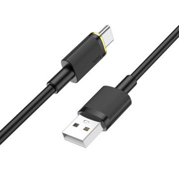 HOCO - Cablu de încărcare (U109) - USB-A la USB Type-C, PD 15W, 3A, 1,2 m - Negru - 2