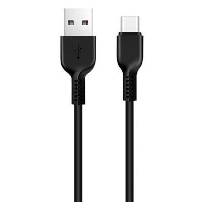 HOCO - Cablu de date (Flash X20) - USB-A la USB Type-C, 10W, 2A, 1,0 m - Negru - 1