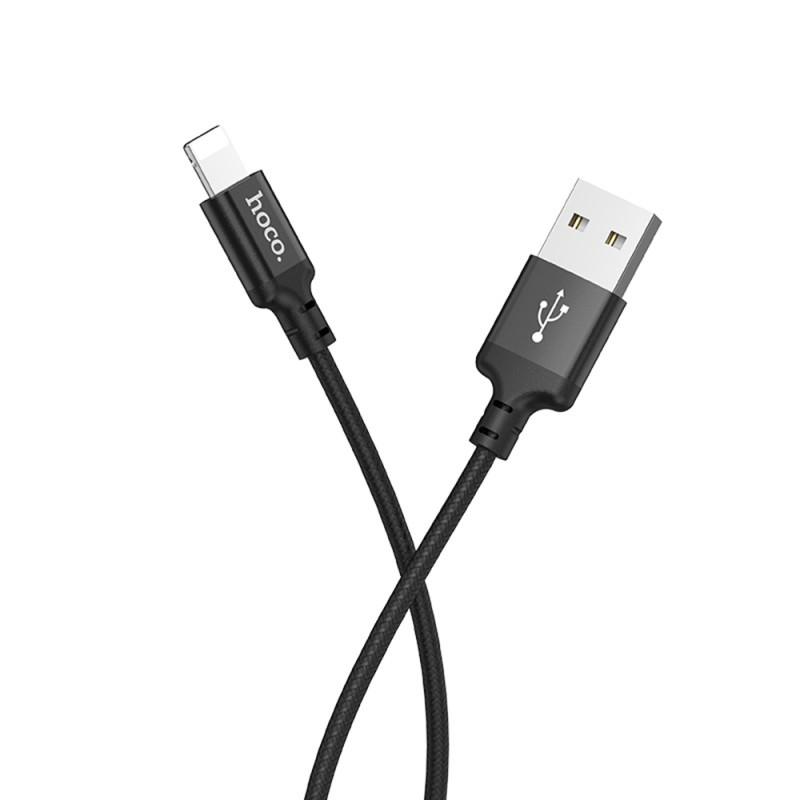 HOCO - Cablu de date (X23 Skilled) - USB-A la Lightning, 15W, 3A, 1.0m - Black - 1