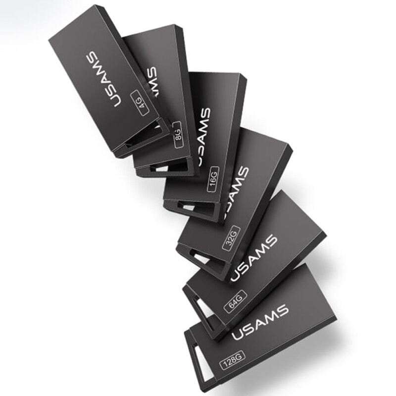 USAMS Memorie USB 2.0, slim, carcasa metal, 16 GB - 5