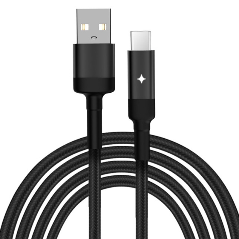 Cablu de date USB la Type-C Yesido CA28, 2.4A, 1.2m, negru - 1