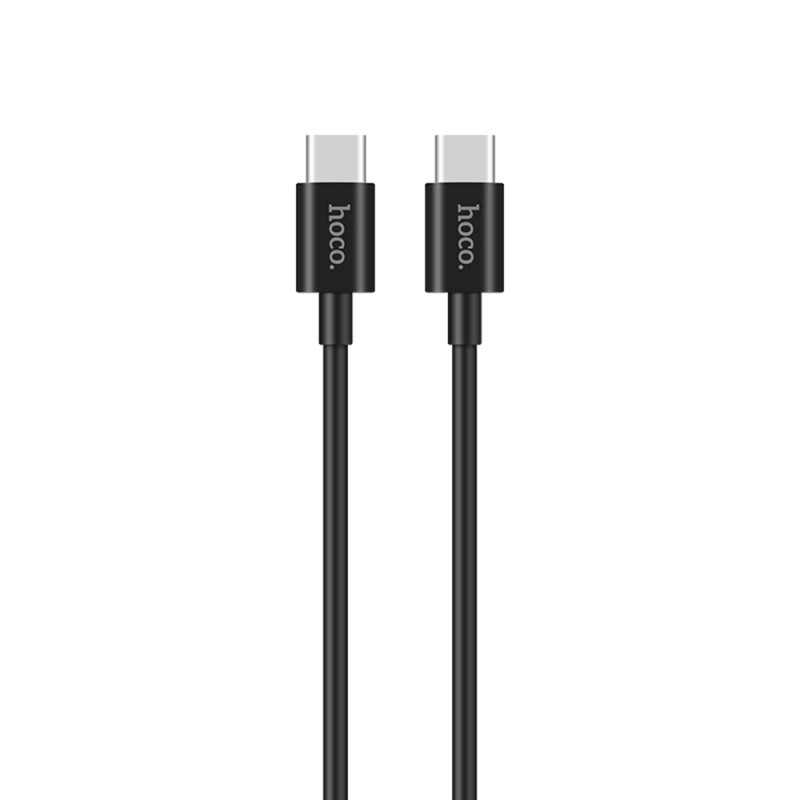 Hoco - Cablu de date Skilled (X23) - USB Type-C la USB Type-C, 15W, 3A, 1,0 m - Negru - 4