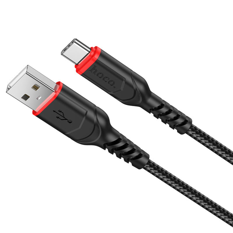 Cablu Type-C Fast Charge 3A la USB-A Hoco X59, 1m, negru - 1
