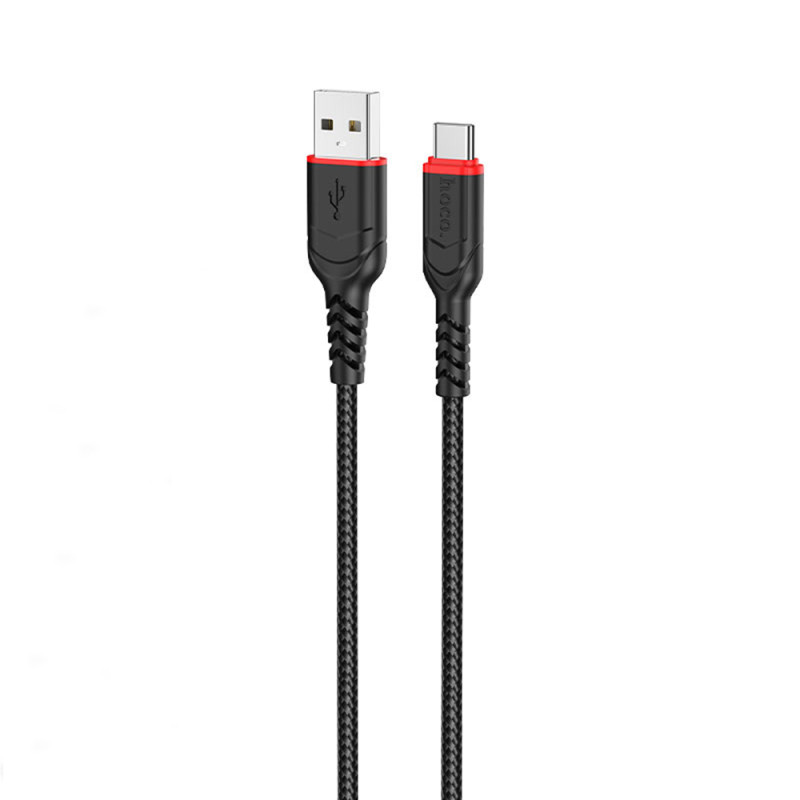 Cablu Type-C Fast Charge 3A la USB-A Hoco X59, 1m, negru - 3