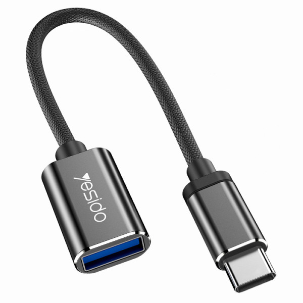 Cablu Adaptor Type-C la USB 2.0, OTG - Yesido (GS01) - Black