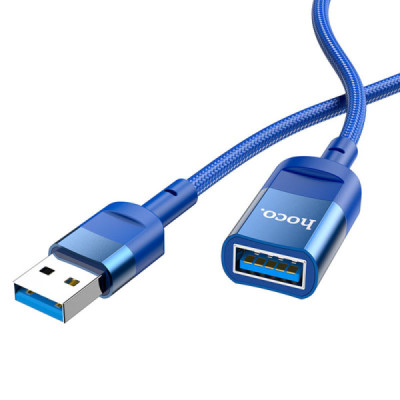 Cablu Adaptor USB la USB 3A, 5Gbps, 1.2m - Hoco (U107) - Black - 4