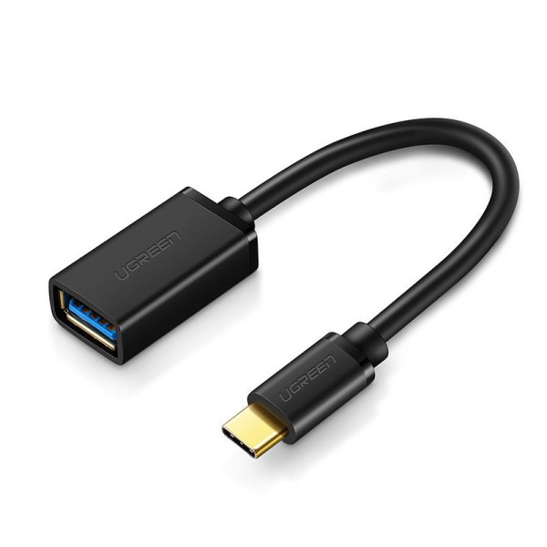 Adaptor OTG USB 3.0 la Type-C 5Gbps, 15cm - Ugreen (30701) - Black