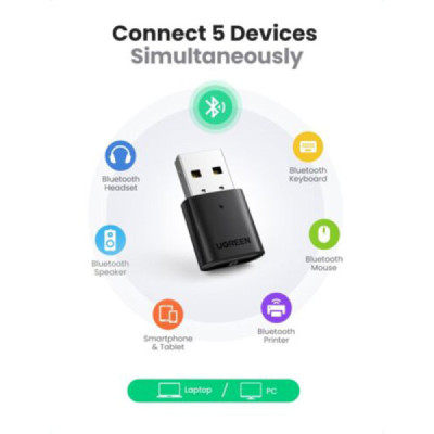 Adaptor Wireless USB la Bluetooth - Ugreen (80889) - Black - 5