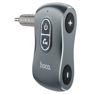 Adaptor Bluetooth Auxiliar Jack - Hoco Tour Car (E73) - Metal Gray - 2