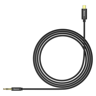 Cablu Audio Adaptor Type-C la Jack 3.5mm, 1.2m - Baseus M01 (CAM01-01) - Black - 4