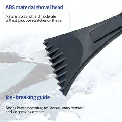 Racleta gheata parbriz, Techsuit - Ice Scraper (CX 003) - ABS, Poliester - Negru - 3