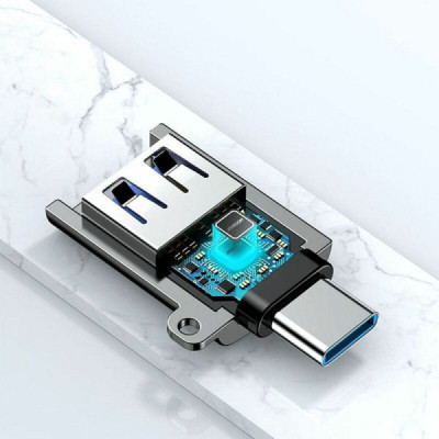 Adaptor Portabil USB la Type-C - JoyRoom (S-H151) - Black - 6